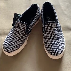 Ralph Lauren Black Houndstooth Shoes Sz 8